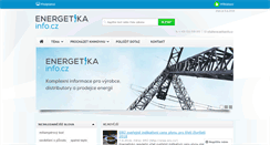 Desktop Screenshot of energetikainfo.cz